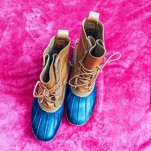 Navy LL Bean Boots